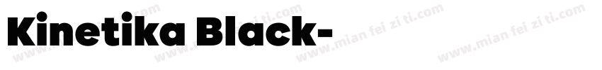 Kinetika Black字体转换